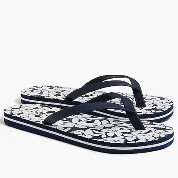 J.Crew Factory Printed Flip Flops - Picture 1 of 6